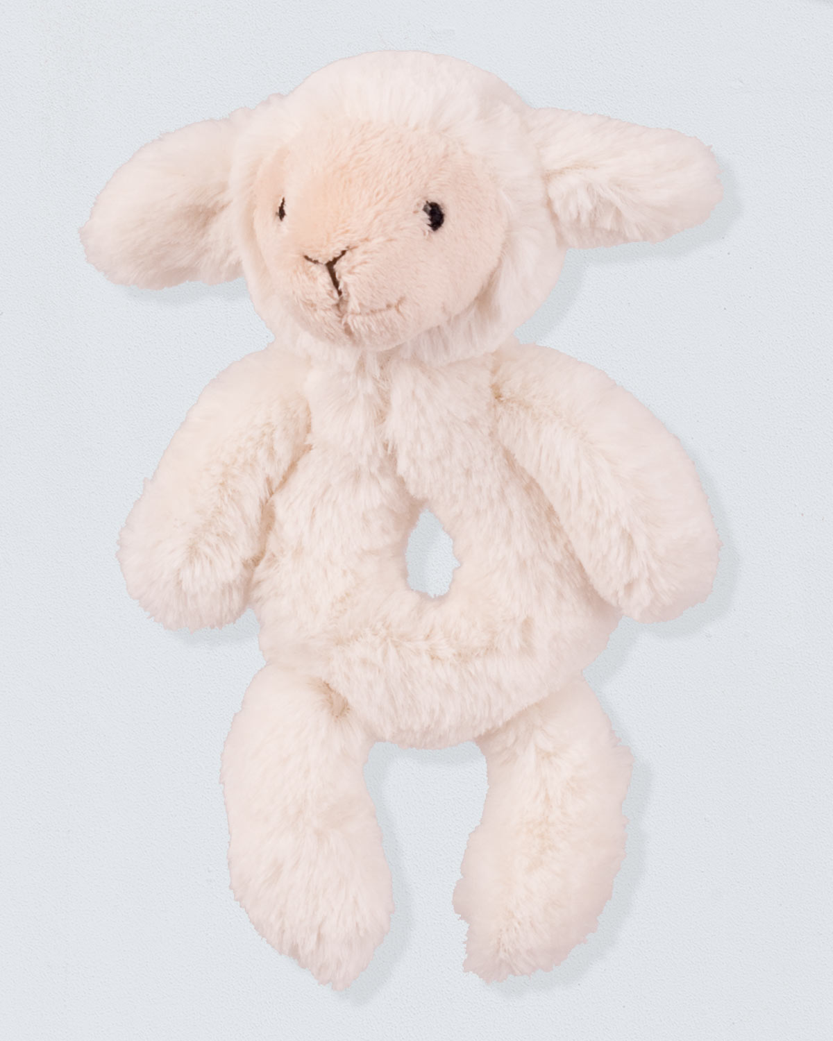 Jellycat Round Lamb Rattle Toy